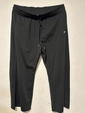 Fabletics Black High-Rise wide leg Active Leggings